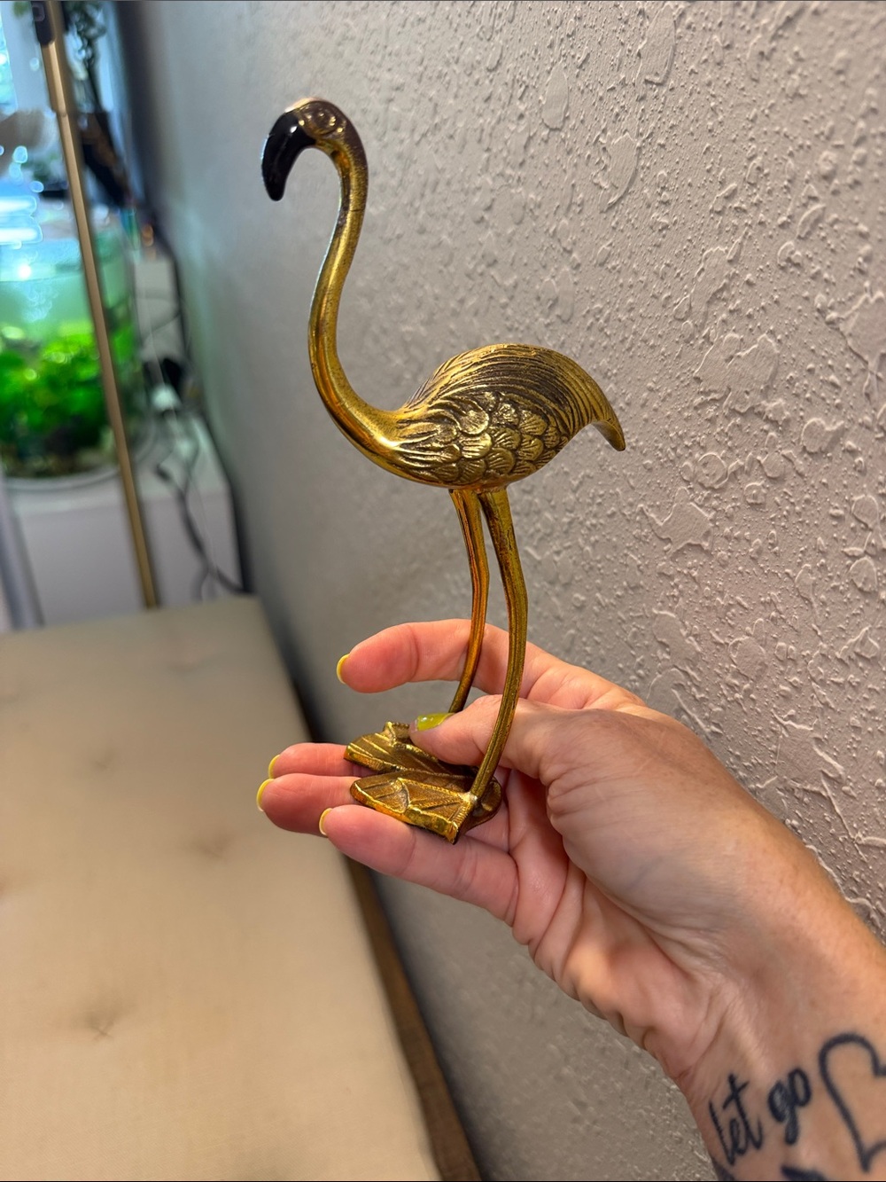 Retired west elm gold flamingo circa 2010